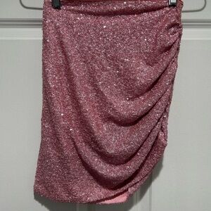 Susan’s Monaco  Pink Sequin Skirt